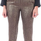 Gray Wool Blend Women Trouser