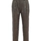 Gray Wool Blend Women Trouser