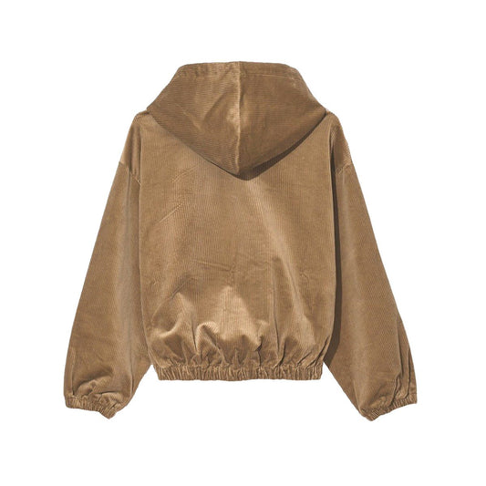 Brown Cotton Women Sweatshirt