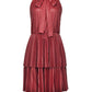 Red Polyester Women Dress