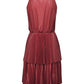 Red Polyester Women Dress