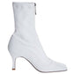 White Leather Women Boot