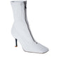 White Leather Women Boot