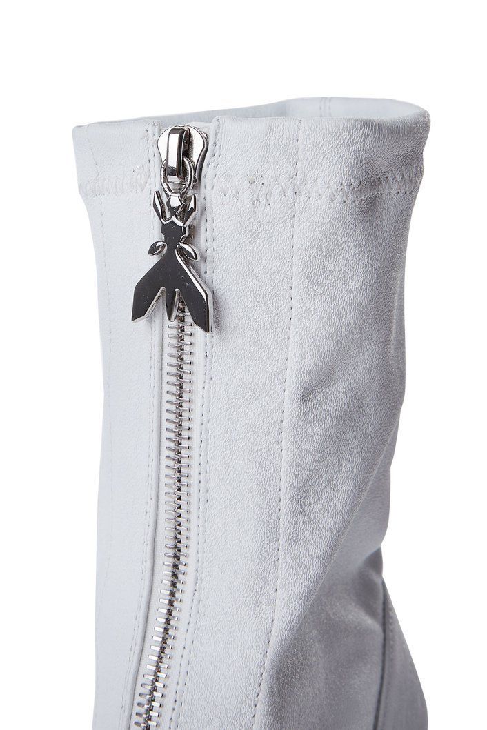 White Leather Women Boot