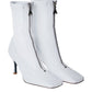 White Leather Women Boot