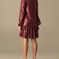 Red Polyester Women Dress