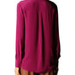 Fuchsia Viscose Long-Sleeved Shirt