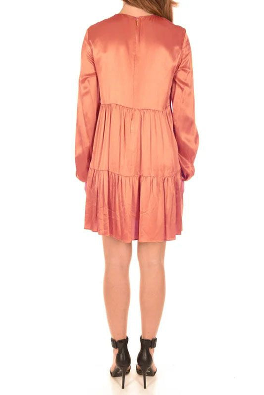 Pink Viscose Women Dress