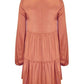 Pink Viscose Women Dress