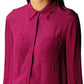 Fuchsia Viscose Long-Sleeved Shirt