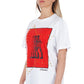 White Cotton Women T-Shirt