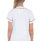 White Cotton Women T-Shirt
