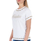 White Cotton Women T-Shirt