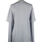 Elegant Grey Wool Sweater with Purple Accents