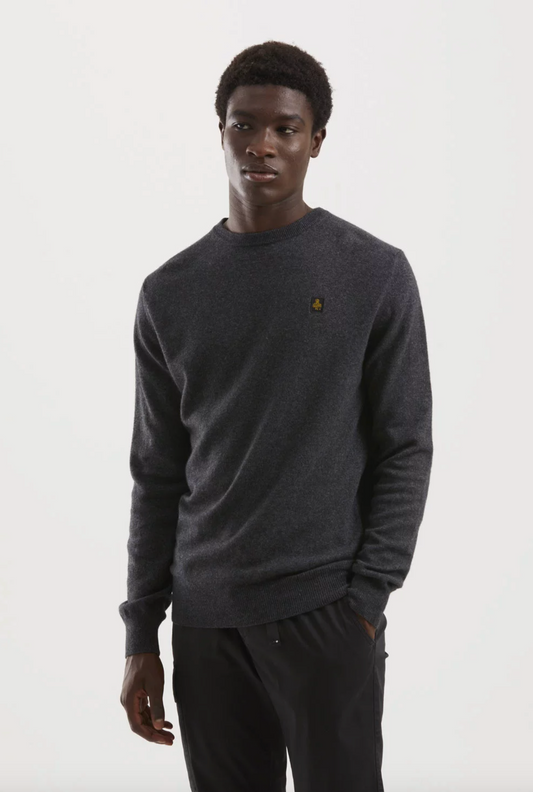 Gray Wool Men Sweater