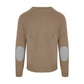Beige Wool Men Sweater