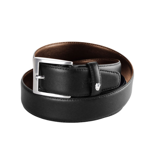 Black Calfskin Men Belt