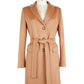 Elegant Beige Virgin Wool Coat