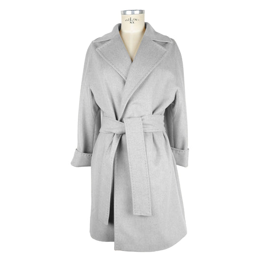 Gray Wool Women Coat