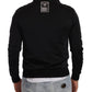 Elegant Full Zip Cardigan Sweater - Black