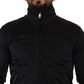 Elegant Full Zip Cardigan Sweater - Black