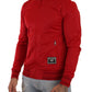 Stunning Zip Sweater Cardigan in Red