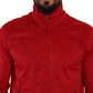 Stunning Zip Sweater Cardigan in Red