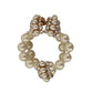 Elegant Faux Pearl Charm Bracelet