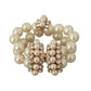 Elegant Faux Pearl Charm Bracelet
