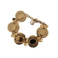 Champagne Crystal Gold Chain Bracelet