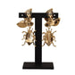 Chic Gold Beetle Clip On Earrings