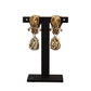 Elegant Crystal Encrusted Clip-On Earrings