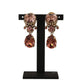 Elegant Crystal Encrusted Clip-On Earrings