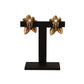 Elegant Gold Floral Clip On Earrings