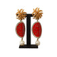 Elegant Multicolor Dangling Clip On Earrings