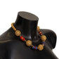 Elegant Gold Crystal Sphere Necklace