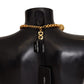 Elegant Gold Crystal Sphere Necklace