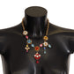 Regal Gold Floral Statement Necklace