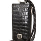 Elegant Leather Phone Wallet with Strap