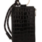 Elegant Leather Phone Wallet with Strap