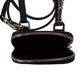 Elegant Blue & White Leather Phone Pocket Neck Strap