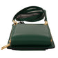 Exquisite Green Leather Phone Wallet with Strap