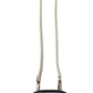 Elegant Blue Leather Phone Pocket Neck Strap