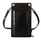 Elegant Leather Phone Wallet with Strap