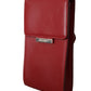 Red Leather Universal Phone Pocket Case