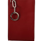 Red Leather Universal Phone Pocket Case