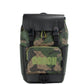 Large Signature Camo Print Coated Canvas Track Backpack Bookbag