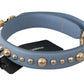 Blue Leather Handbag Accessory Shoulder Strap