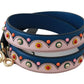 Elegant Multicolor Studded Leather Shoulder Strap