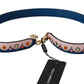 Elegant Multicolor Studded Leather Shoulder Strap